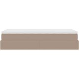 vidaXL Okvir kreveta s madracem cappuccina 90x190cm umjetna koža | shoptok.hr