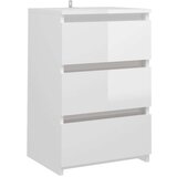  Nočna omarica 2 kosa visok sijaj bela 40x35x62,5 cm, (20732406) | Shoptok.si