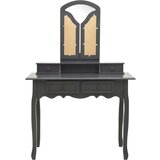 vidaXL toaletni stolić sa stolcem sivi 100x40x146 cm drvo paulovnije | shoptok.hr