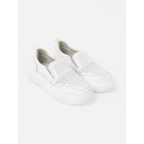 Sergio Leone White openwork women's platform shoes | Shoptok.si