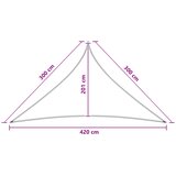  Jedrilica za sunčevu sjenu Antracit i bijelo 3 x 3 x 4,2 m HDPE | shoptok.hr