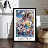 WALLXPERT 4262SYHKANDINSKY-013 Višenamenska Dekorativna Slika u Ram | Eponuda.com