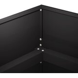  Vrtna saksija Crna 200 x 40 x 60 cm Čelična vrata | shoptok.hr