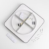  Brilagi - LED prigušiva stropno svetlo FALCON II LED/80W/230V 40x40 cm crna + daljinski upravljač | Eponuda.com