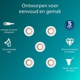 Philips Komplet od 5 ugradnih svetiljki PERIDOT, 1xGU10/7W/230V, bela | Eponuda.com