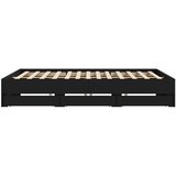  Okvir za krevet s ladicama crni 180x200 cm konstruirano drvo | shoptok.hr