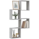 vidaXL Stenske police kockaste 4 kosi sonoma sive 30x15x30 cm | Shoptok.si