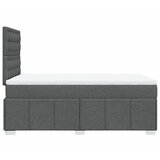  Krevet box spring s madracem tamnosivi 120 x 190 cm tkanina | shoptok.hr
