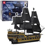 Kockice za slaganje piratskog broda od 5266 elemenata - crni | shoptok.hr