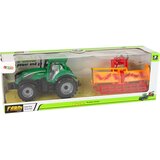 Green Tractor with Orange Cultivator for Kids | shoptok.hr
