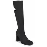 Calvin Klein Jeans Zimski škornji Long Heel Zip Boot Cut Out Edgy YW0YW01253 Črna