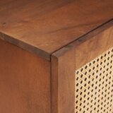 vidaXL Omare in policami za shranjevanje medijev s predalom s shranjevanjem z vrati Rjava | Shoptok.si