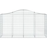  Lučne gabionske košare 4 kom 200x50x100/120cm pocinčano željezo | shoptok.hr