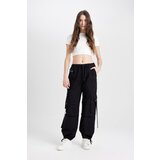 Defacto Women's Black Cool Fitted Body Patterned Tulle Short Sleeve T-Shirt Cijene
