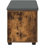  Klupa za hodnik s jastukom Dimljeni hrast 80 x 38 x 46 cm | shoptok.hr