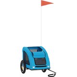 Prikolica za bicikl za ljubimce plava od tkanine i željeza | Eponuda.com