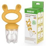 Haakaa duda mrežica grickalica sa zaštitnim poklopcem za svježu hranu gorčična | shoptok.hr