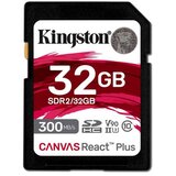 Kingston 32GB SD Canvas React Plus (SDHC Class 10 UHS-II U3) (SDR2/32GB) memorijska kartica | shoptok.hr