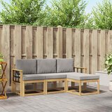  Set vanjskih sofa 4 pcs Bijela i svjetlosiva | Eponuda.com