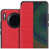 Cadorabo Ohišje, združljivo z Huawei MATE 30 v rdeča - Pametni ovitek v videzu vlaken - Zaščitni ovitek s funkcijo stojala, (20549914) | Shoptok.si