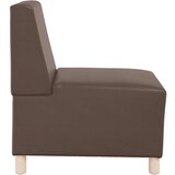  Modularna sofa bez naslona za ruke smeđa 55 cm umjetna koža - Smeđa 1 | shoptok.hr