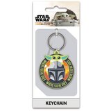 Pyramid Privezak Star Wars The Mandalorian - Where I Go He Goes