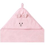 BabyOno Bambusova brisača 100x100 cm, z ušesi, umazano roza | Shoptok.si
