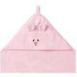 BabyOno ručnik bambus 100x100 cm, with ears, roza | shoptok.hr