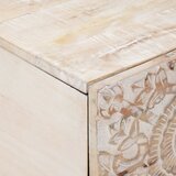  Kava Stol Bijelo 80 x 50 x 40 cm Čvrsto drvo manga | shoptok.hr
