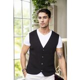 Dewberry 90862 Mens Knitwear Vest-BLACK Cijene
