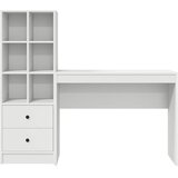  Stol s ladicama s policom s pohranom 2 pcs Bijelo | shoptok.hr