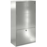  Sandučić za pakete Srebrno 44 x 22 x 82 cm Cinkani čelik | shoptok.hr