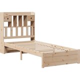 vidaXL Krevet s regalom za knjige bez madraca 75x190 cm borovina | shoptok.hr