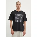 Reebok Classic Bombažna kratka majica Basketball moška, črna barva, 100075508
