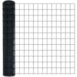 Euro ograda 1 x 25 m Željezo prekriveno PVC-om Siva | shoptok.hr