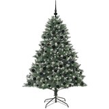 vidaXL Umestno božično drevo med 300 LED Zelena 126 x 126 x 180 cm | Shoptok.si