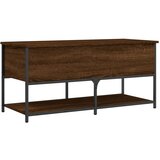  The Living Store Klop za shranjevanje rjavi hrast 100x42,5x47 cm inženirski les - Klop Za Shranjevanje, (21448296) | Shoptok.si