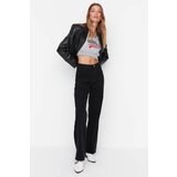 Trendyol Black Pocket Detailed High Waist 90's Wide Leg Jeans | Shoptok.si