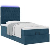  Okvir kreveta s madracima tamnoplavi 90x190cm baršunasti | shoptok.hr