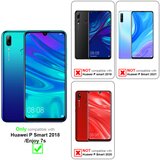 Cadorabo Huawei P SMART 2018/Enjoy 7S v klasično srebrno - Zaščitni ovitek z magnetnim zapiranjem, stoječo funkcijo in režo za kartice, (20551872) | Shoptok.si