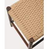 Kave Home Smeđe/u prirodnoj boji barske stolice u setu 2 kom od punog hrasta (visine sjedala 66 cm) Yalia – | shoptok.hr