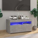 TV ormarić s LED svjetlima siva boja betona 75 x 35 x 40 cm | Eponuda.com