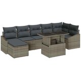  Sjedeća garnitura za vrt 8 kom. Siva poliratan 288.5 x 123.5 x 85 cm | shoptok.hr