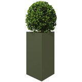  Vrtna sadilica maslinastozelena trokutasta 50x43x75 cm čelična | Eponuda.com
