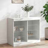 vidaXL Komoda s LED svjetlima bijela 81x37x67 cm | shoptok.hr