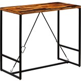 Barska miza iz trdnega predelanega lesa 120x60x106 cm | Shoptok.si