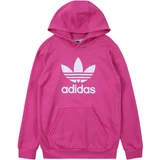 Adidas Sweater majica 'TREFOIL' roza / bijela