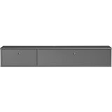 Hammel Furniture Antracitno siva TV omarica 136x22 cm Mistral – Cene