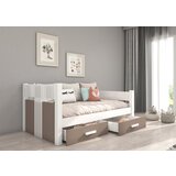 ADRK Otroka postelja BIBI z vzmetnico in predali 180x80 cm - BELA-HRAST TARTUF | Shoptok.si