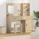 vidaXL 2-delni set toaletne mizice z LED svetlobo iz sonomskega hrasta, (22054979) | Shoptok.si